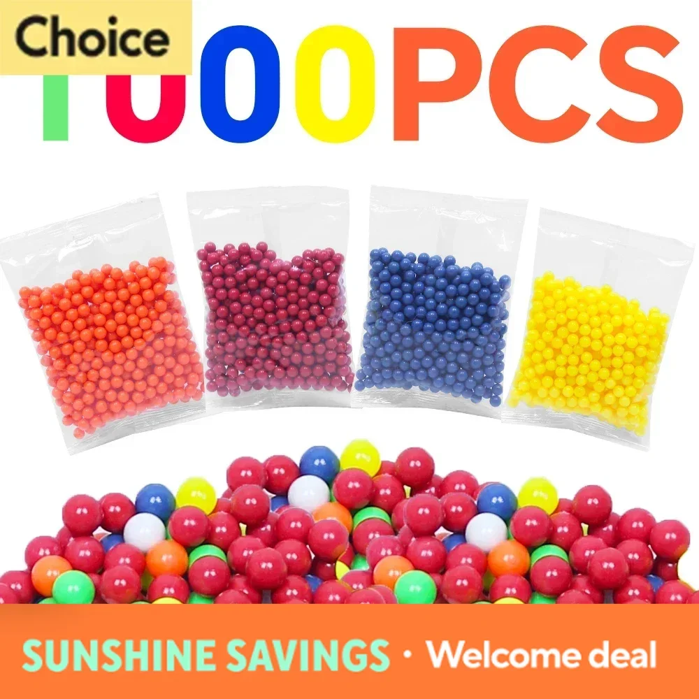 2028 Para 1000 Balas de Airsoft BBs Coloridas de 0.1g 6mm, Perdigones BB para Rifle, Bolas de Plástico para Tiro y Paintball