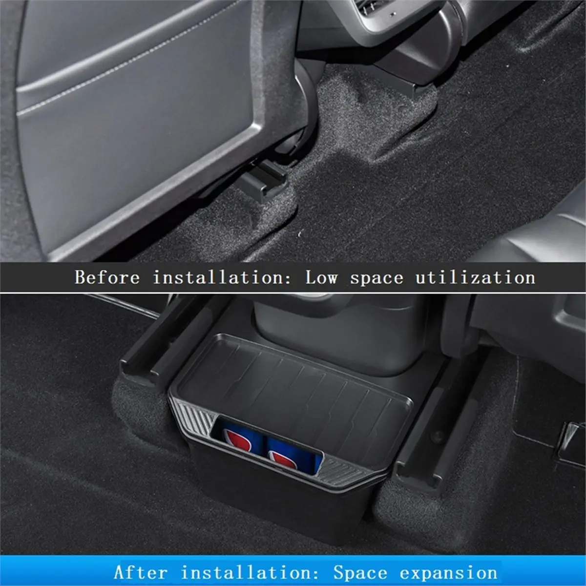 2026 Trend Car Trash Can Rear Center Console Storage Box Umbrella Storage Box Interior Accessories, Suitable for Model 3/Y