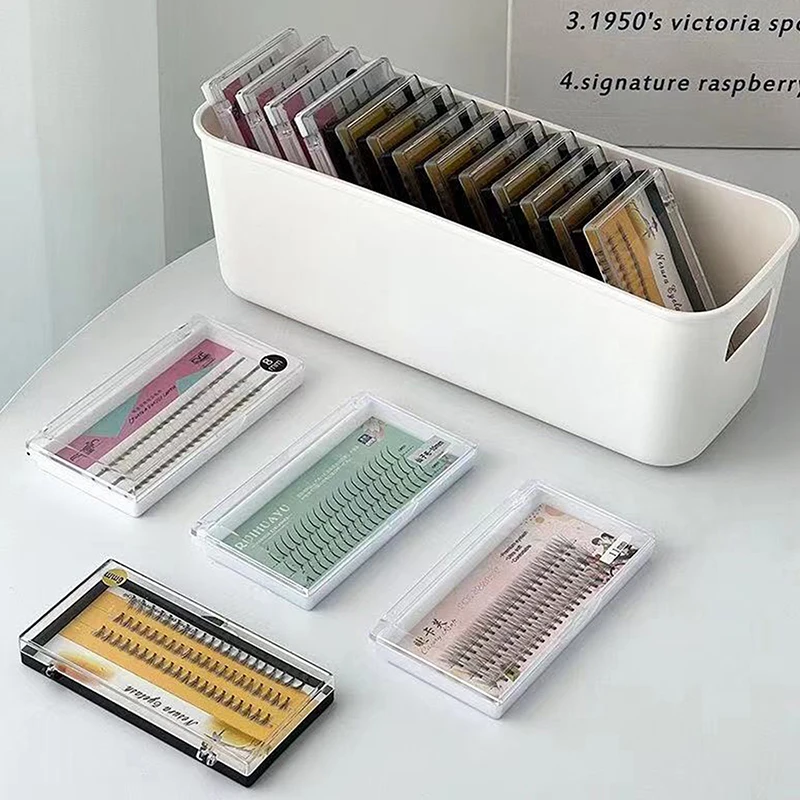 สีทึบขนตาปลอมกล่องเก็บสําหรับ Eyelash EXTENSION TOOL Organizer Lash อุปกรณ์เสริมเครื่องสําอางค์แต่งหน้าเครื่องมือเก็บกรณี