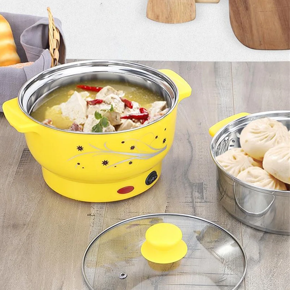 

20Cm Stainless Steel Electric Steam Pot Multifunctional Double Layer Stockpot Cooking Boiler Home Kitchen Office Appliance Space