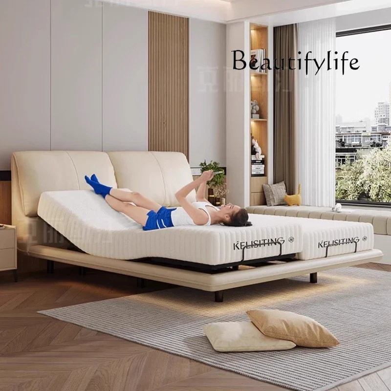 

X Мягкая Роскошная Современная Двуспальная Кровать Подъемная Электрическая Для Взрослых Умная Двуспальная Кровать Матрас Queen Camas De Dormitorio Мебель Для Спальни