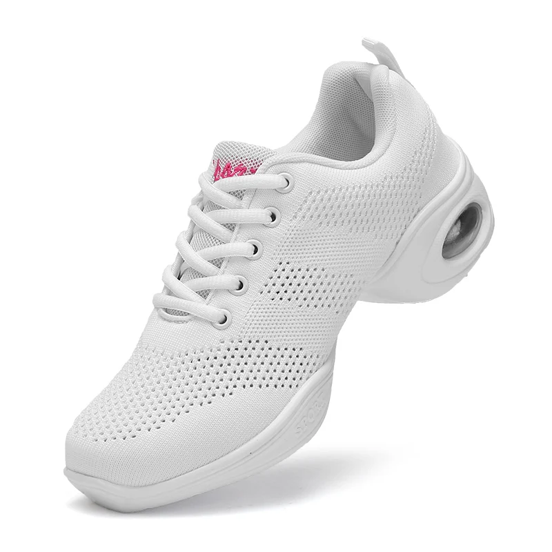 

Women Dance Shoes Jazz Ballroom Dancing Comfortable Lady PU Soft Outsole Training Breathable Modern Tango Dance Sneakers