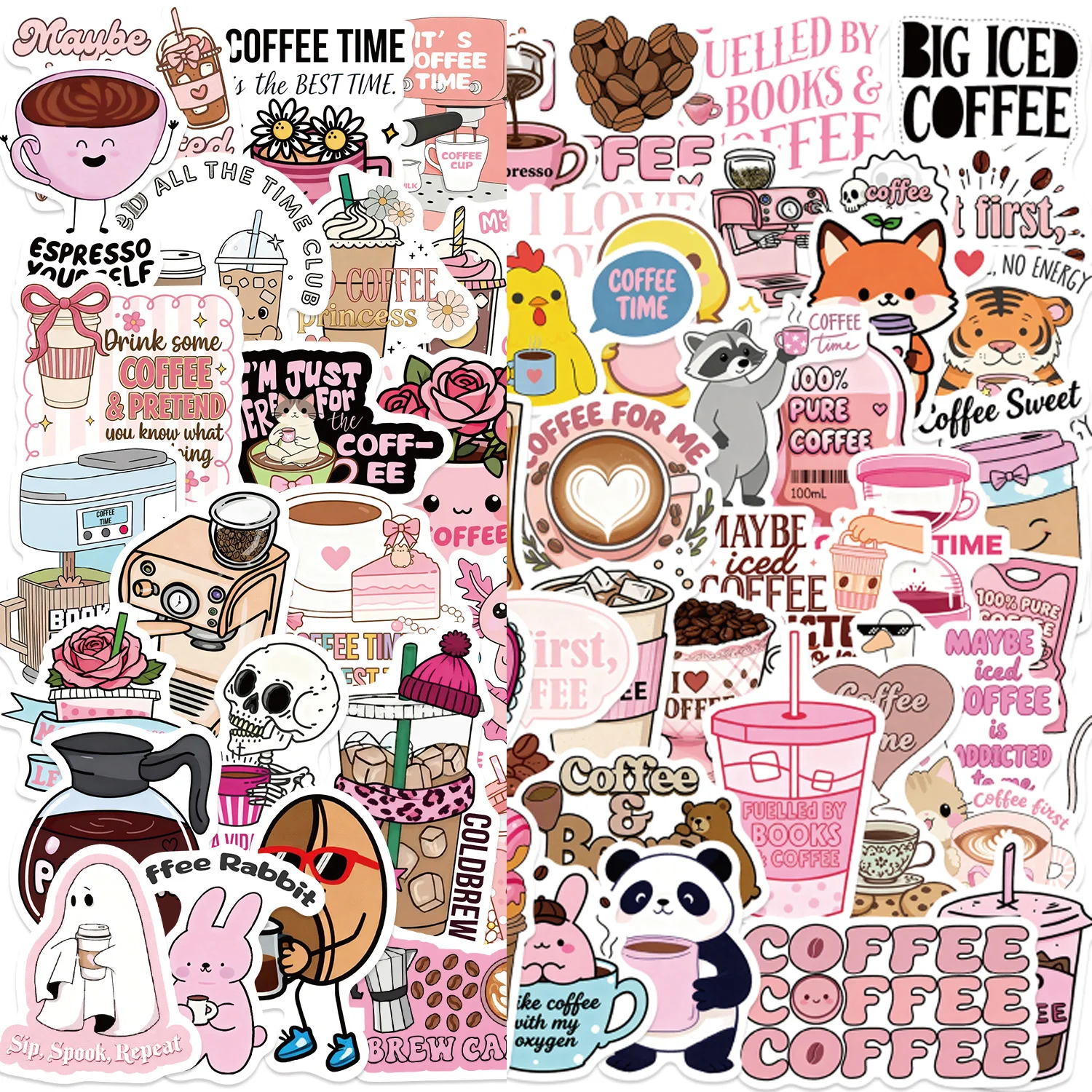 50/100Pcs Funny Cof…