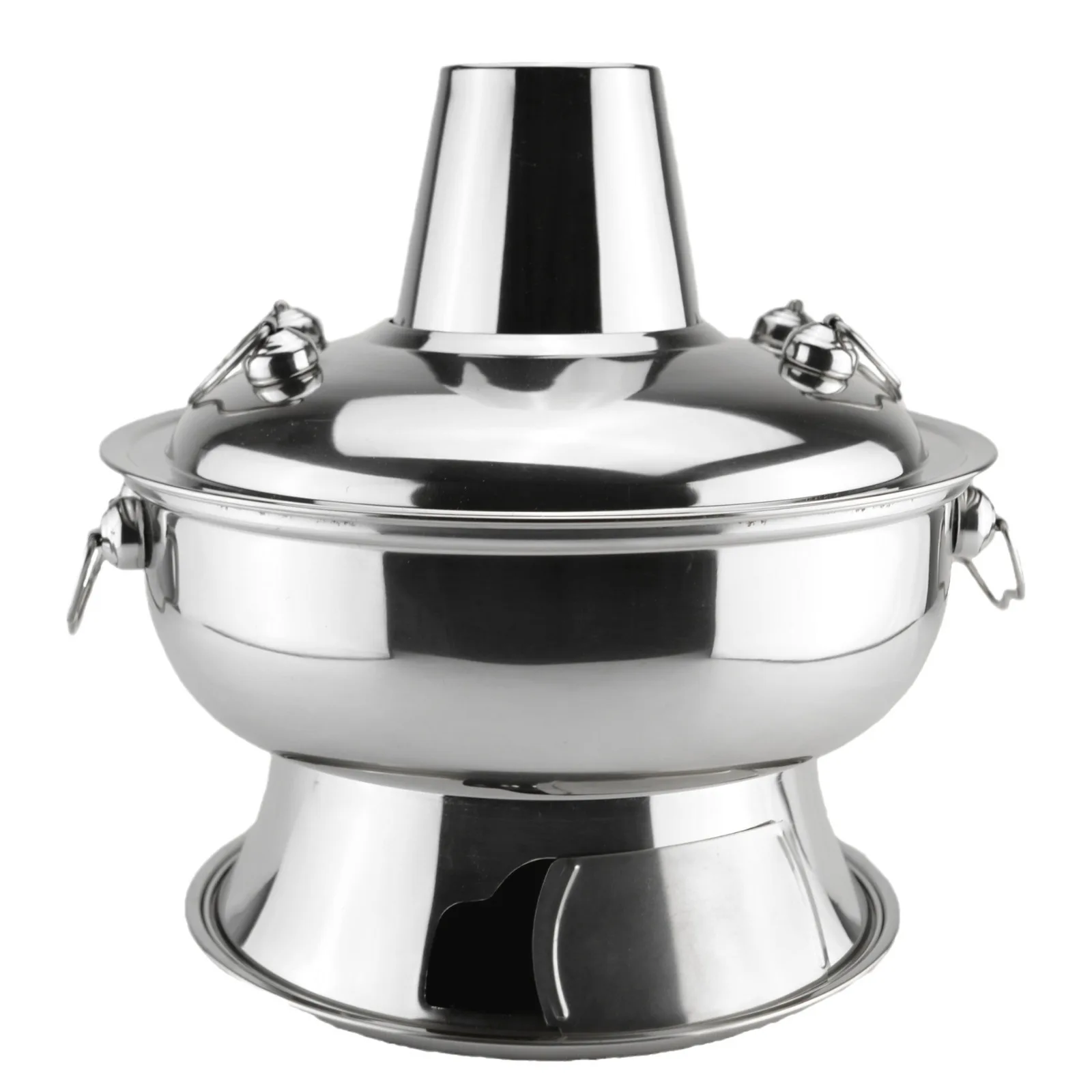 

thickened stainless steel fire boiler household and commercial old Beijing hot pot imitation copper outdoor one pot