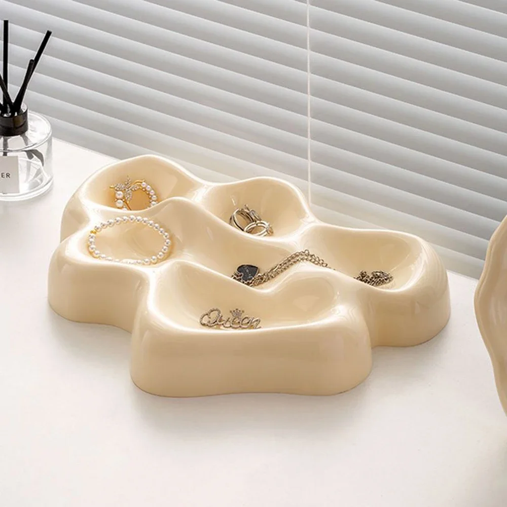 Special-shaped Glacier Desktop Tray Nordic Ins Style Jewelry Dish Cosmetics Display Tray Classified Storage Home Storage Box