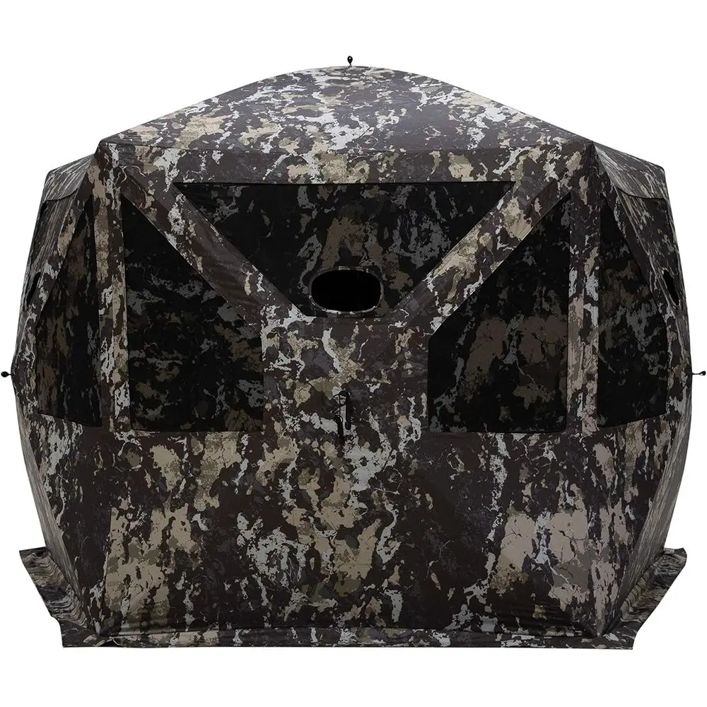 

Portable 5-Sided Hunting Blind, 4-Person, Low Profile Windows, 72 x 96 x 96, Crater Core, PT550CC