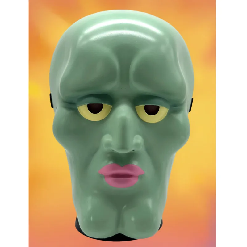 Máscara de calamar, pulpo, máscara de chico guapo, tocado, broma divertida, accesorio de Cosplay para fiesta, decoración de disfraces de Halloween