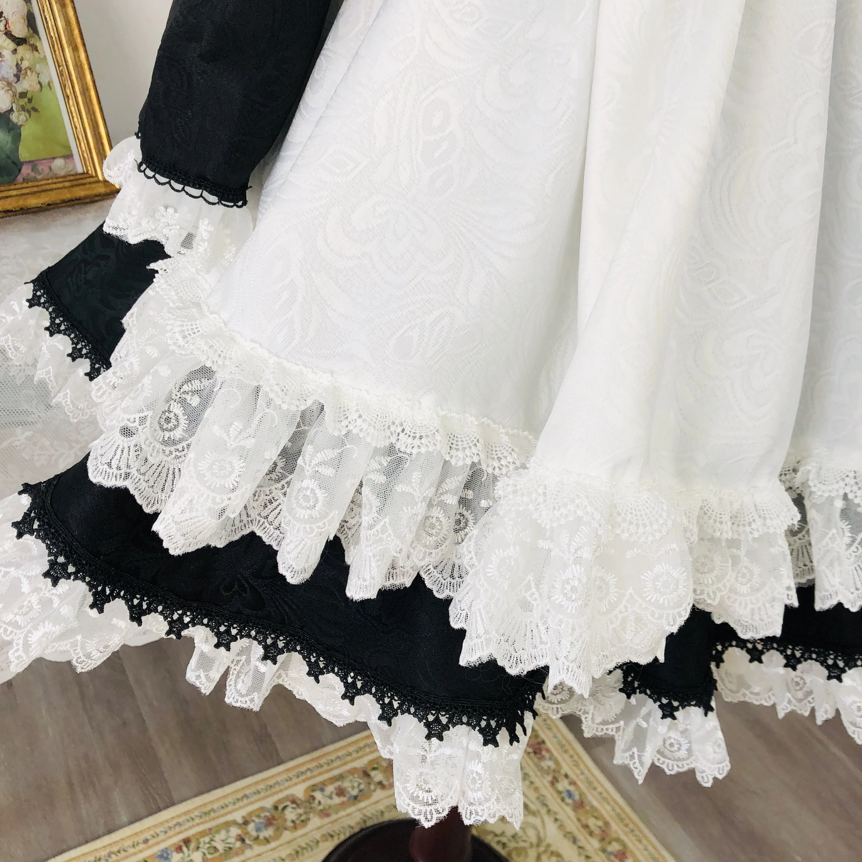 أزياء تاماي/هيزاكورا التأثيرية الجديدة للهالوين وعيد الميلاد لعب الأدوار الهزلية المخصصة Mooyiyi تنورة جديدة تحسين التفاصيل