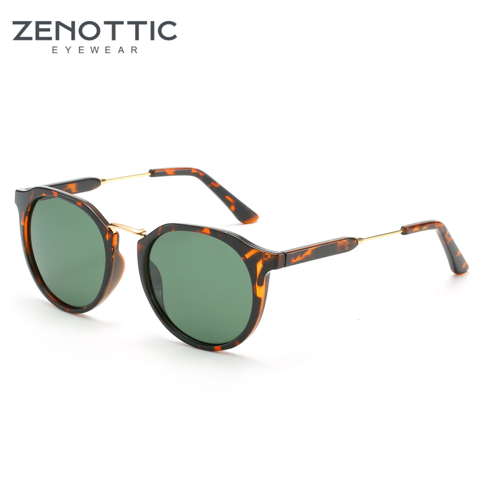 ZENOTTIC Ultraleve Polarizada Óculos De Sol Mulheres Do Vintage Rodada UV400 Driving Shades Revestimento Feminino Óculos De Sol Gafas De Sol