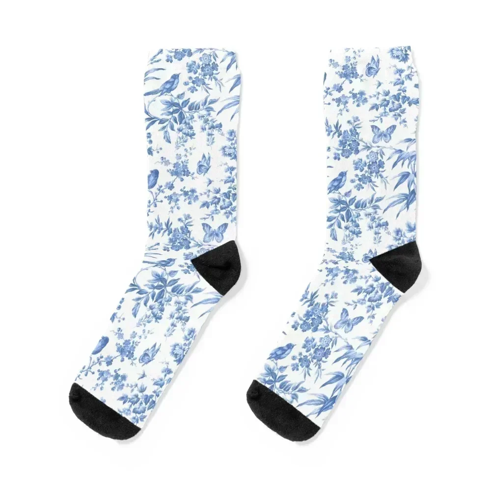 

A Dozen Blue Birds Socks Men's shoes christmass gift Woman Socks Men's