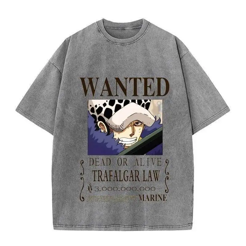 

Мужская хлопковая футболка One Piece Anime 2026 года, летняя, с графическим принтом, повседневный уличный стиль, короткий рукав, унисекс, Y2K