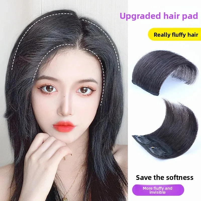 XuChang-extensiones de cabello invisibles sin rastro, pieza de extensión de cabello con Clip sintético asiático para cabeza, cabello liso superior