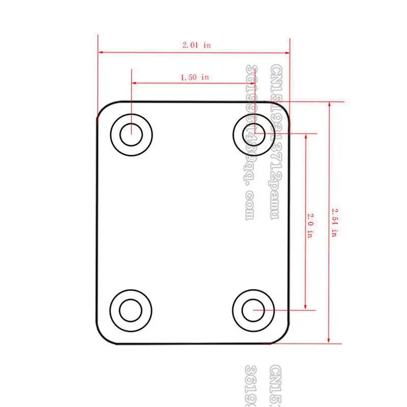 Custom Shop Yngwie Malmsteen Signature Neck plate For Strato Electric Guitar