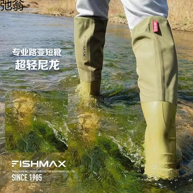 

Nylon Fishing Water Shoes Waterproof Anti Slip Men Women Outdoor Wading Boots for Stream Beach