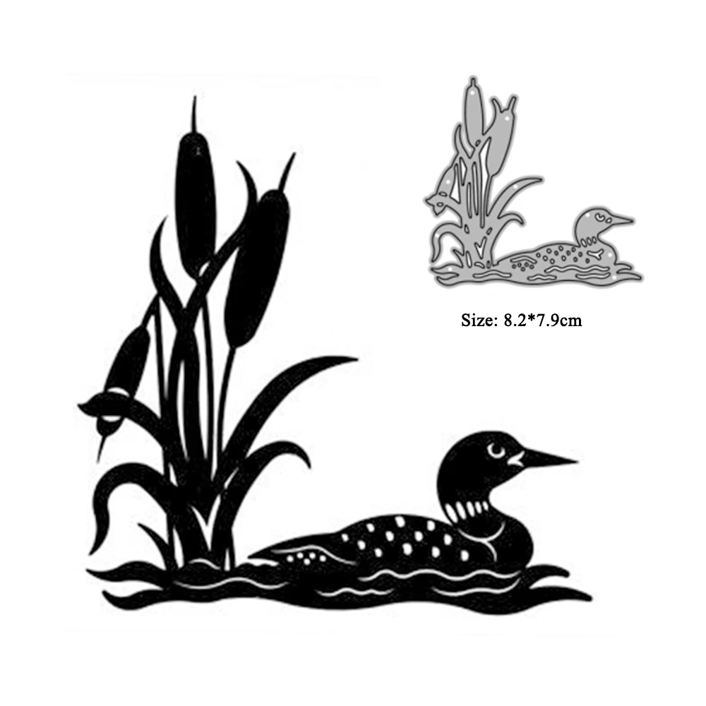 

Metal Cutting Die Cut Dies Animal Duck Template for Paper Craft Diy for Card Making Crane Embossing Folders stencils