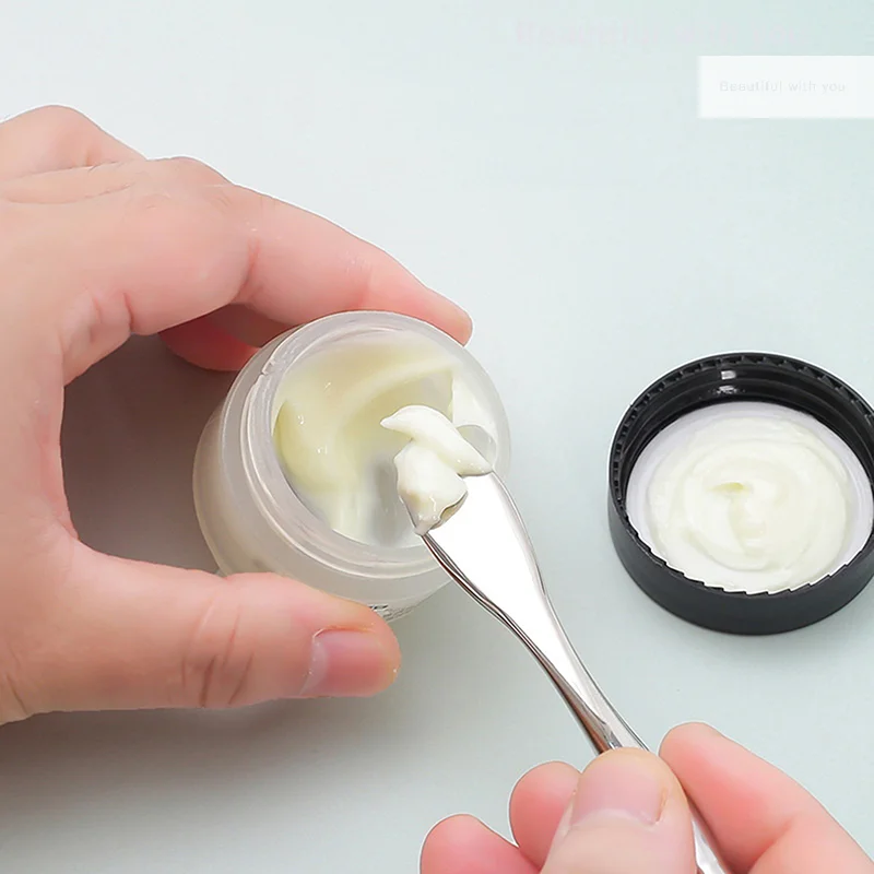 Bastone per massaggio viso in metallo Applicatore per crema per occhi antirughe Maschera Spatole per miscelazione Scoop Occhi Massaggio Strumento per la cura del viso