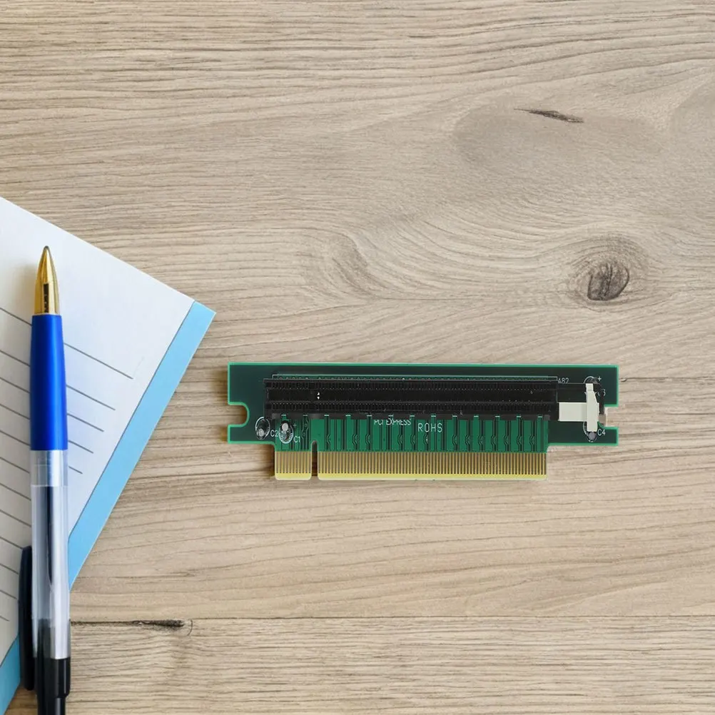

2Pcs Pci-E 16x Graphics Card Slot Right Angle Extension Protection Adapter Riser Card for GPU Testing and Flexible Installation