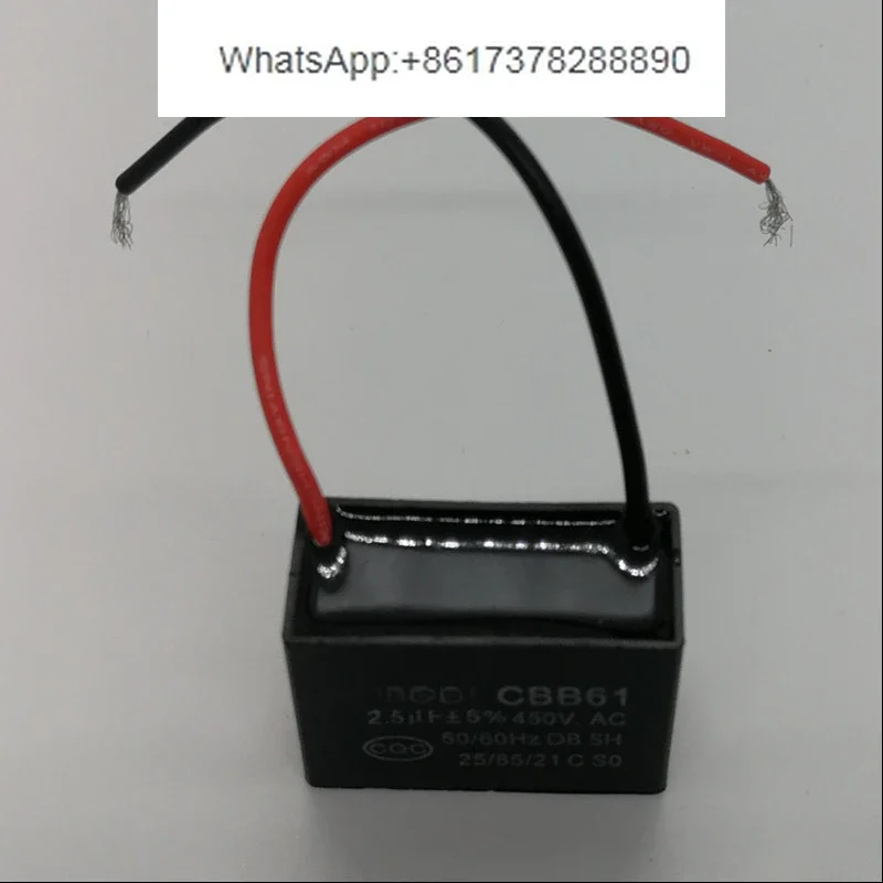 20PCS CBB61 Fan Capacitor 1 1.2 1.5 2 2.5 3 3.5 4 4.5 5 6 7 8 10-20UF450V