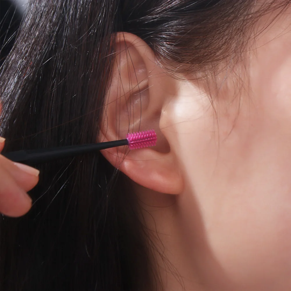 360° Rotary Soft Silicone Earpick Double-ended Ear Picking Spiral Ear Cleaner Ear Clean Massage Ear Wax Clean Tool Ear Care