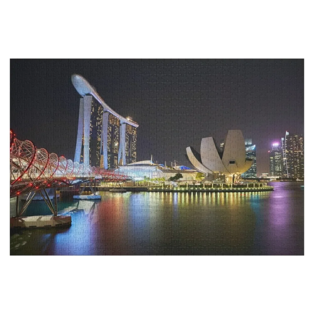 

Singapore Gardens by the Bay Cityscape Skyline Architecture Jigsaw Puzzle Personalized Name Photo Personalized Gifts Puzzle