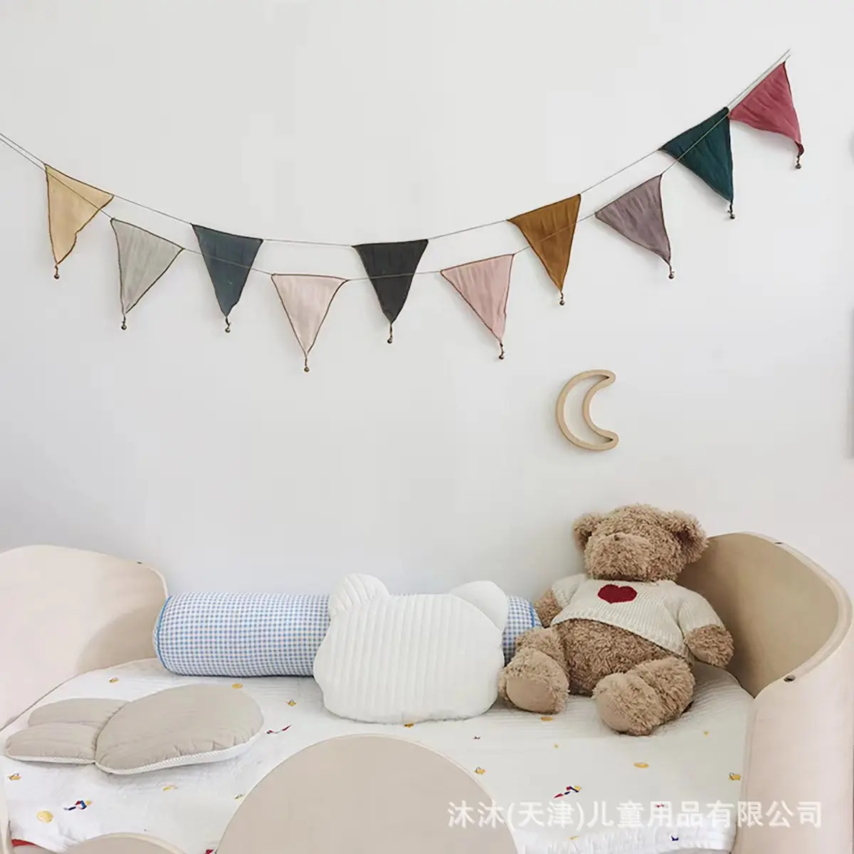 Classic Bunting Princess Room Tent Pendant Party Decoration Background Latte Bells Flag view 6