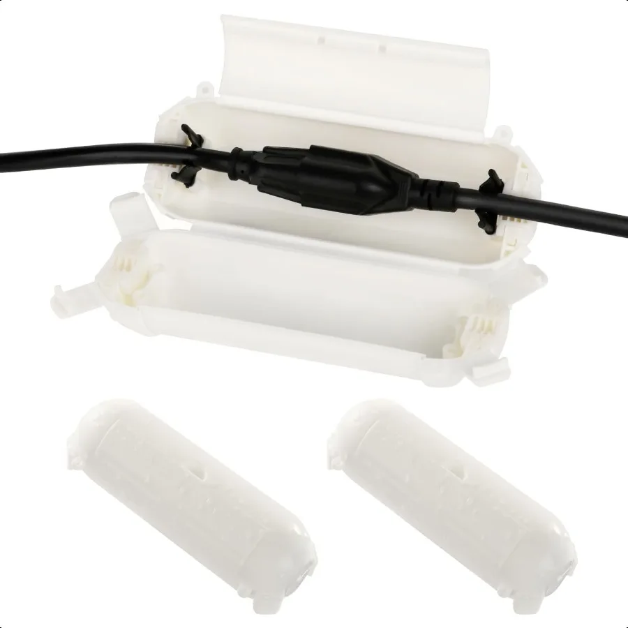 

[3 шт.] Защитная крышка для наружного удлинителя с водонепроницаемым уплотнением, устойчивая к атмосферным воздействиям электрическая соединительная коробка для наружной розетки Plu