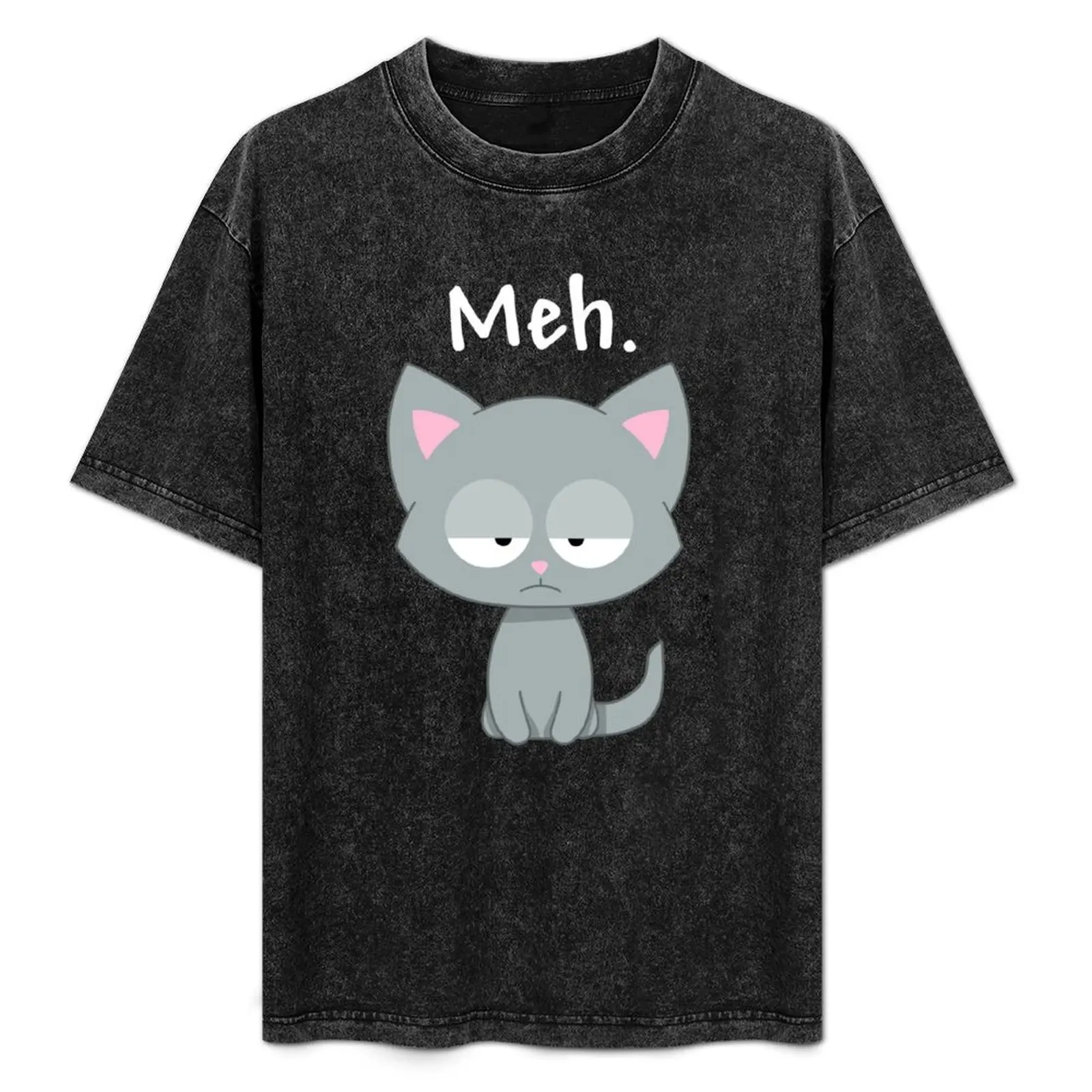 

Meh Cat Sarcastic Kitten T-Shirt Lightweight Hiking T-Shirt