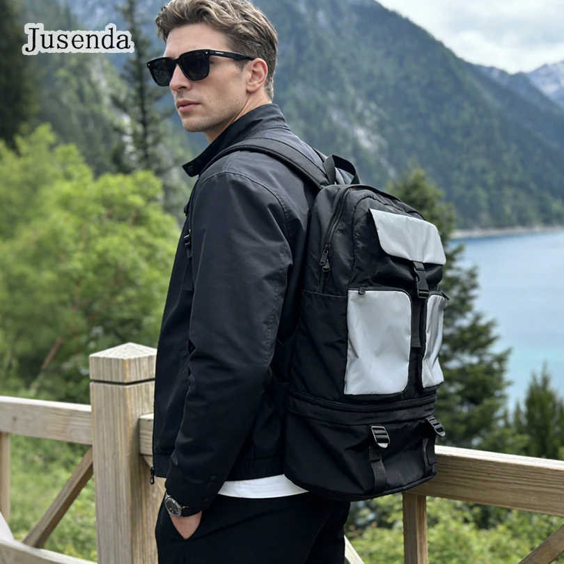 

Reflective Cycling Backpack Waterproof Fitness Bag Detachable Travel Storage Bag Men Women Daily Commuting Backpack