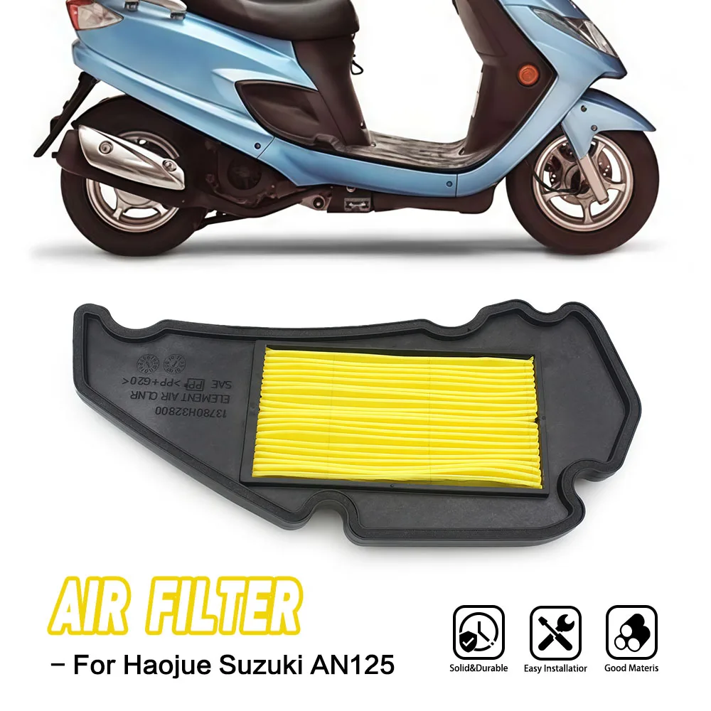 

Motorcycle Engine Air Filter Air Intake Filter Element For Suzuki HaoJue AN125 HJ125T-3/7/8/8A/11