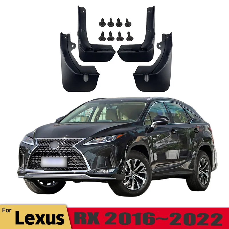 MudFlaps For Lexus RX 300 350 450 200T AL20 2016-2022 Mudguards Mud Flaps Splash Guards Front Rear Fender Car Accessories 4Pcs