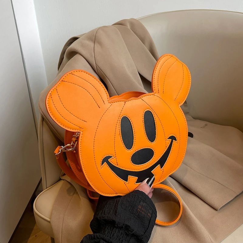 

Creative Patchwork Crossbody Bags Nice Unique Funny Halloween Bags Stylish Simple Commuter Bags Cartoon Design Cute Women's Bags
