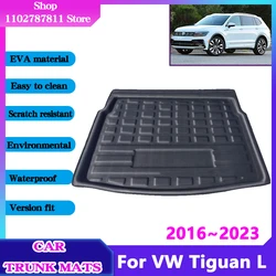 For Volkswagen VW Tiguan L 2016~2023 Accessories Car Trunk Mat Waterproof Protect Floor Trunk Anti-Slip Storage Pad EVA Material