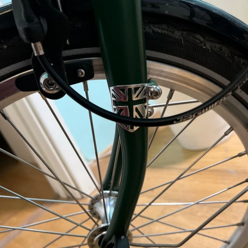 

UnionJack 4.8g 3M Adhesive Aluminum Alloy Protective Stickers for Brompton Folding Bike, Front Rear Fork, Bottom Bracket & Frame