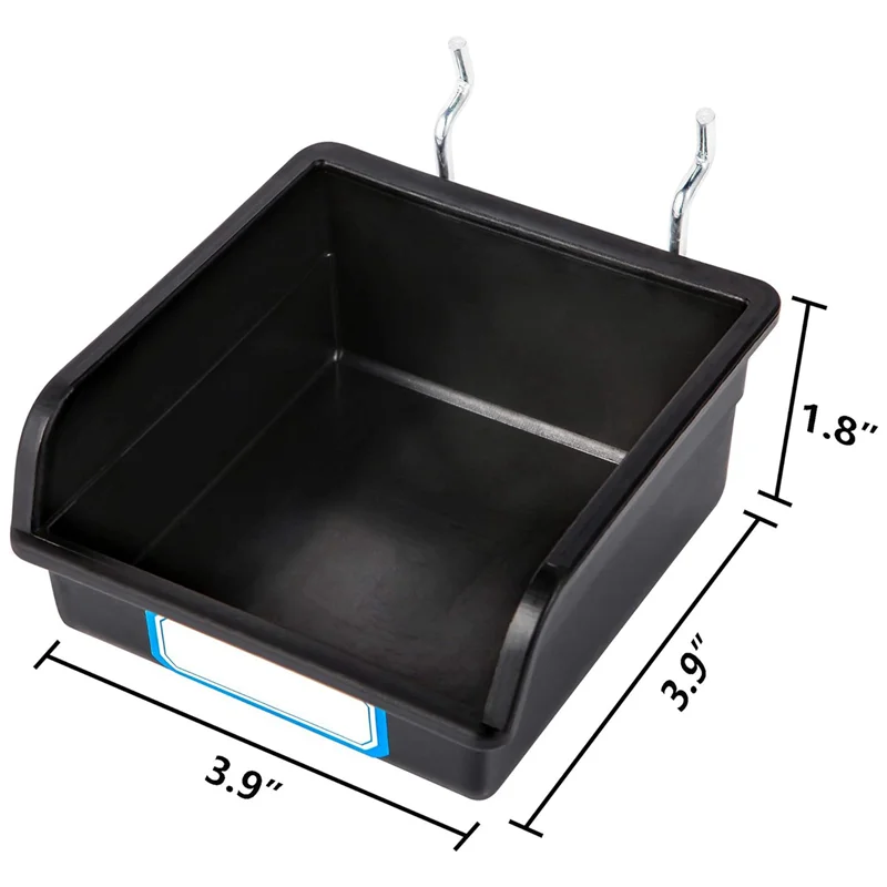 ملحقات اللوحة المثقبة، صندوق تخزين الأجزاء السميكة، خطاف بفتحة مربعة، مجموعة واحدة من الفم المائل #6