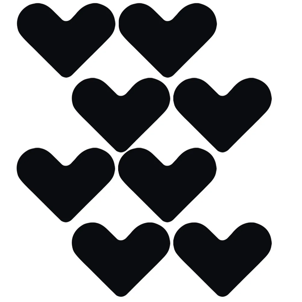 8 قطعة مقابض السجاد غير القابلة للانزلاق تصميم على شكل قلب سهل التشذيب لمختلف أرضيات السجاد القابض وسادة البساط غير القابلة للانزلاق