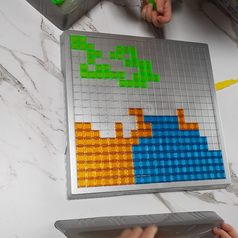 Outil de formation logique Montessori, planche Blokus 3D, jeu de compétition familiale, cadeau d'anniversaire adapté à tous âges