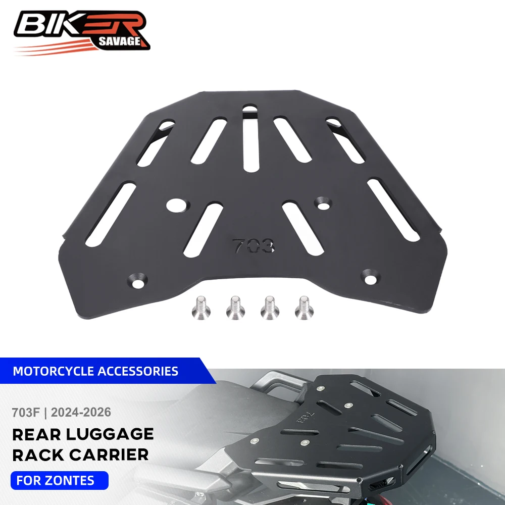 703F Rear Luggage Carrier Rack For ZONTES 703 F 2024-2026 Motorcycle Accessories Storage Box Shelf Bracket Tail Cargo Support