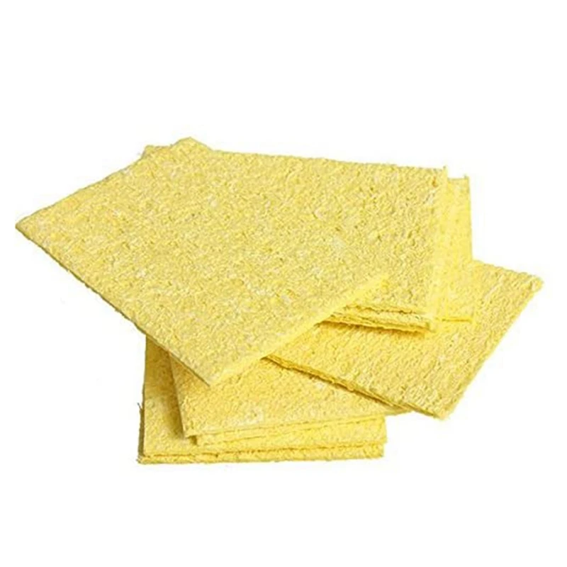 200Pcs Soldering Iron Solder Tip Welding Cleaning Sponge Soldering Iron Sponge Pad Replacement Sponges Cleaning Pads
