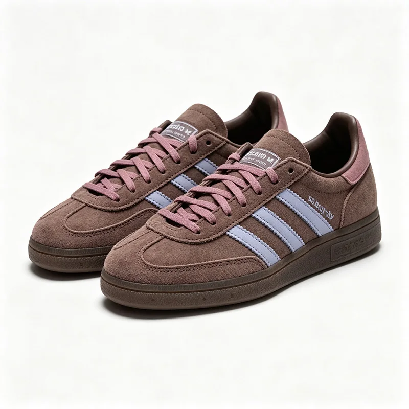 Adidas Originals HANDBALL SPEZIAL IH1503 Leather Low Top German Army Trainers Women's Brown Free Returns