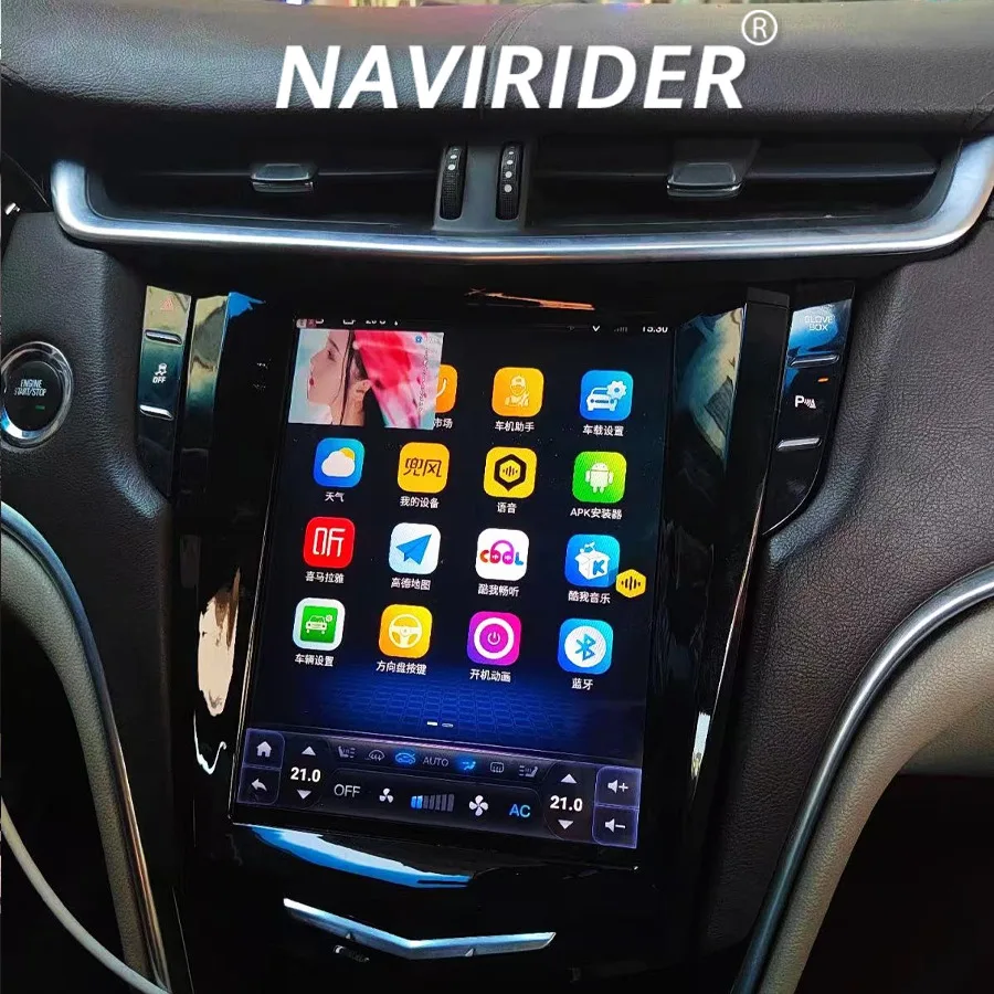 9.7inch IPS screen Android 15 For Cadillac XTS,ATS,XT5,SRX,CTS Bluetooth Car Auto Radio Multimedia GPS CarPlay Head Unit 2 Din