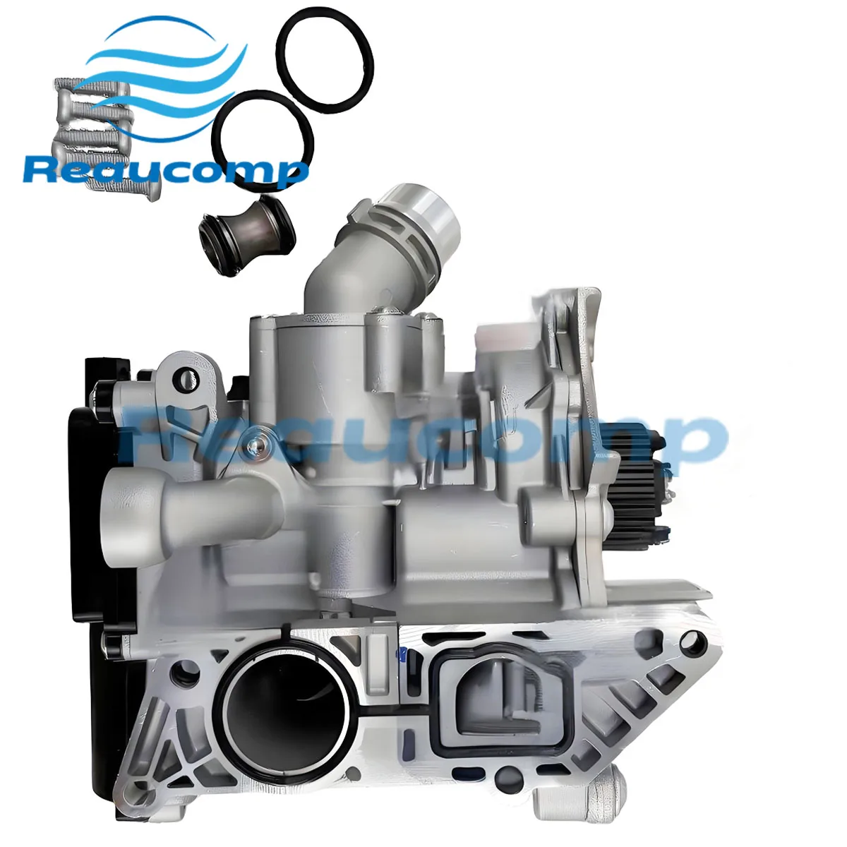 Aluminium Wasserpumpen-Thermostatgehäuse Baugruppe 06L121111H 06L121011B für EA888 GEN3 Audi Q5 A4 A5 A6 A7 VW Golf Passat B8