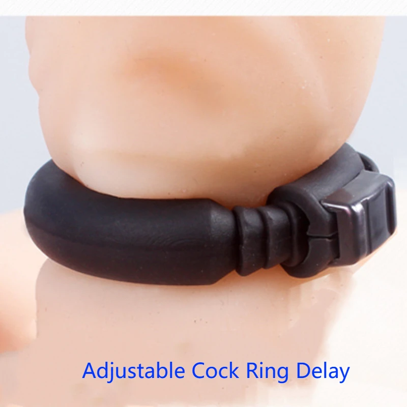 

Adjustable Silicone Cock Ring Delay Ejaculation Penis Rings Fixed Foreskin O-Ring Male Chastity Device Adult Sex Toys for Men