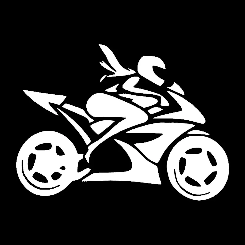 Car Sticker Girl Motorcycle Rider Decals Stickers on Car Reflective Motorcycle Waterproof and Sunscreen Car Styling,20cm*15cm