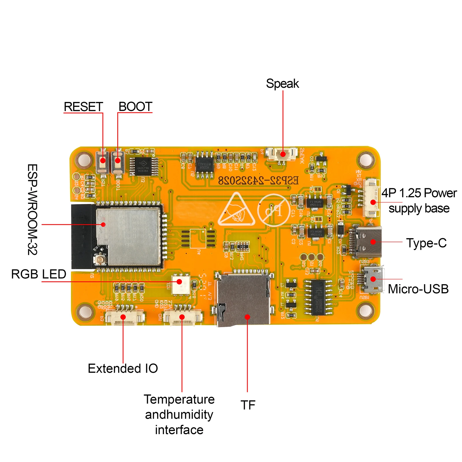 RCmall 2.8'' ESP32 Module ESP32-2432S028R 240*320 Smart Display Screen 2.8inch LCD TFT Module ILI9341 Driver - Image 2