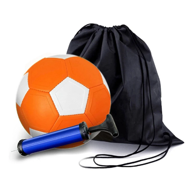 Curve Football Entertainment No 4 Generation Ball with Inflatable Pump and Carry Bag