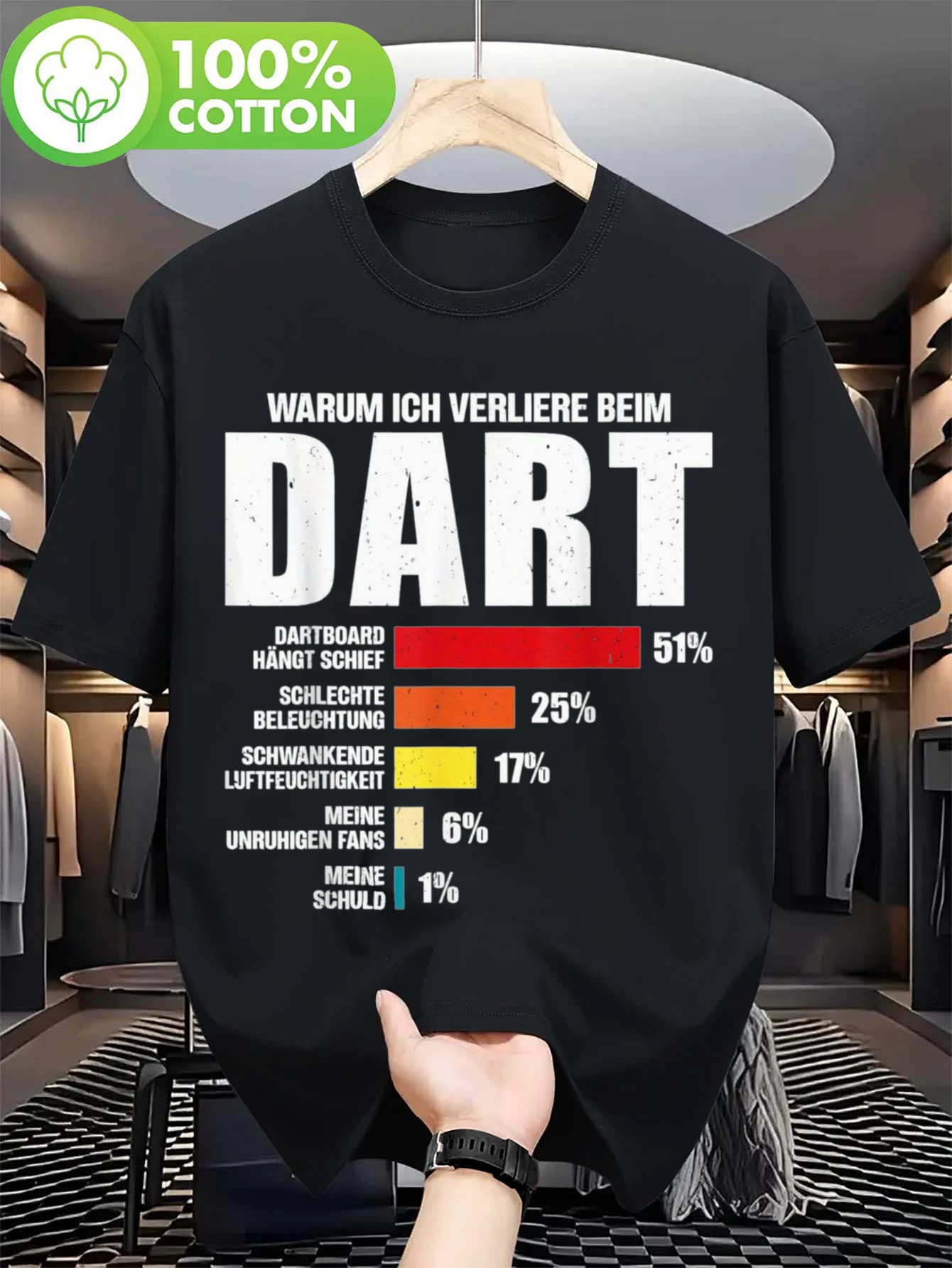 Men's Dart T-shirt, Classic Dart Plate T-shirt Humorous Men's T-shirt Retro Men's Shirt  oversized t shirt graphic t shirts