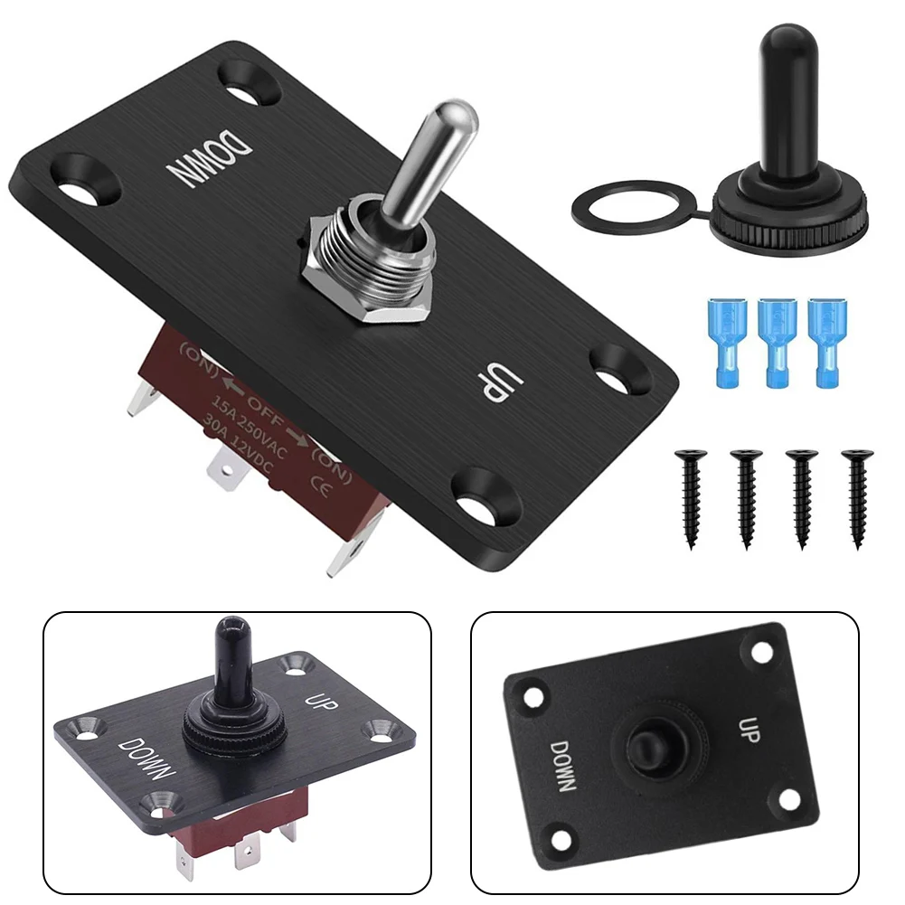Red 12V 30A Momentary For Toggle Switch 3 Pin ON Off ON Waterproof IP65 For Car Boat RV Truck Electrical Control Panel