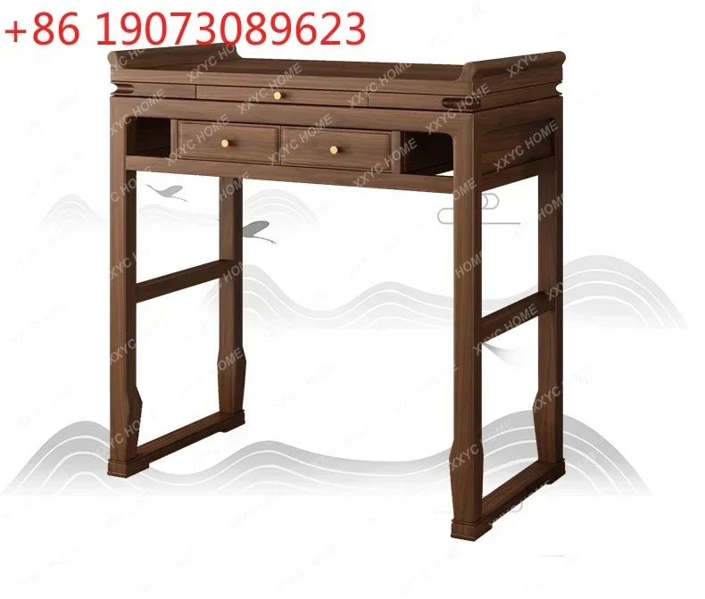 Medieval Style Modern Shrine Table Offering Solid Wood Household Living
