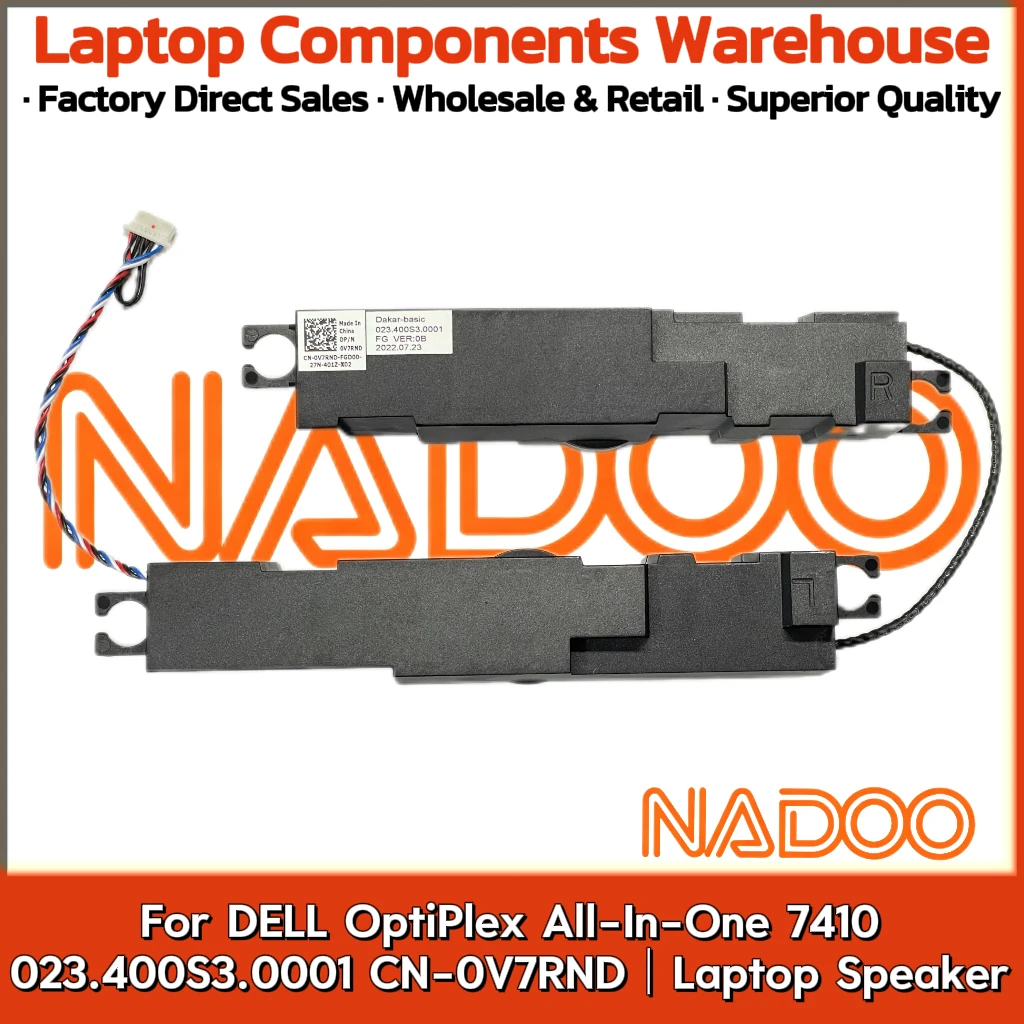 

New Original Laptop Notebook Audio Speaker For DELL OptiPlex All-In-One 7410 023.400S3.0001 CN-0V7RND built-in speaker horn