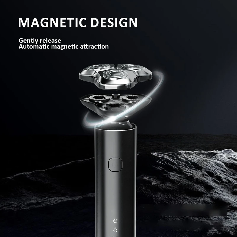 ماكينة حلاقة كهربائية محسنة ماكينة حلاقة للرجال مقاوم للماء الجاف الرطب الحلاقة أداة تهذيب اللحية جديد 2026